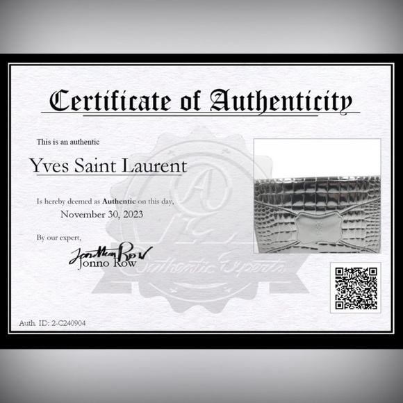 YSL - Yves Saint Laurent - croc effect Black leather evening or everyday clutch - Picture 8 of 9